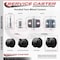 Service Caster 2-3/8'' Chair Caster Twin Wheel with Brakes 5/16'' Grip Neck Stem , 4PK SCC-GN02S60-NYS-B-4 - alternate 4